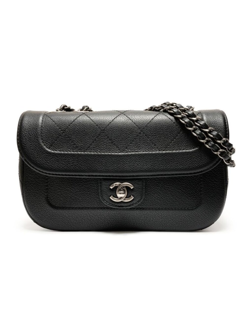 Chanel Shoulder Bag Caviar Quilted Single Flap